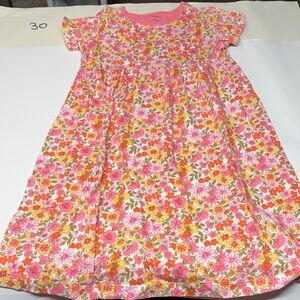 Lands' End Floral Kids Dress - Pink and Yellow